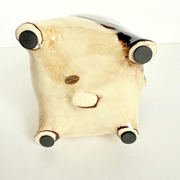 Ceramic Boston Terrier/Frenchie Pottery Planter Pot - Picture 10 of 13